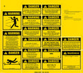 Danger/Warning Decals: Crop Cutting & Ride on Self-Propelled