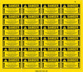 Electrical Hazard (LOOK UP) Warning Decals