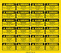 Laser Hazard Warning Decals