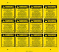 Hazardous Machinery (LARGE) Warning Decals