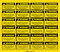 Hydraulic Fluid Penetration Warning Decals