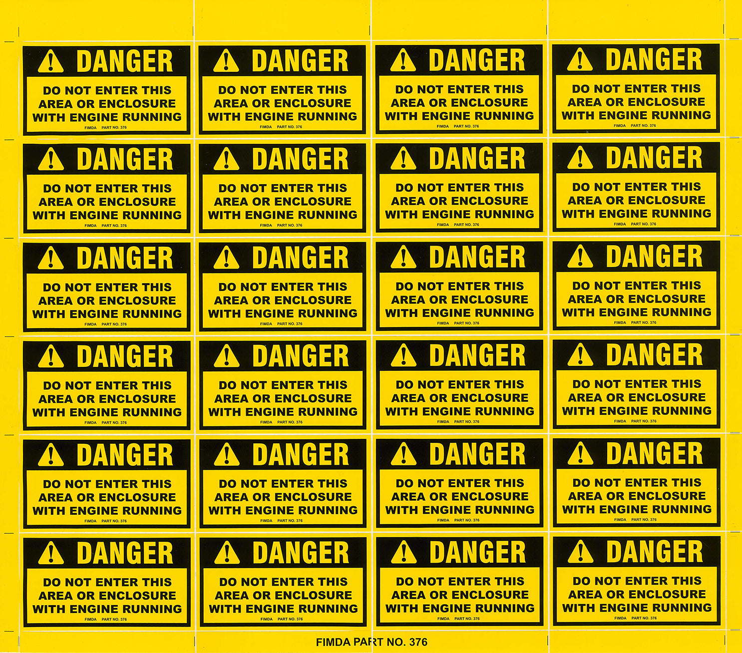 DO NOT Enter Enclosure Warning Decals