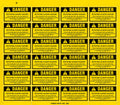 Rotating Auger Hazard Warning Decals