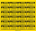 Battery Explosion Warning Decals
