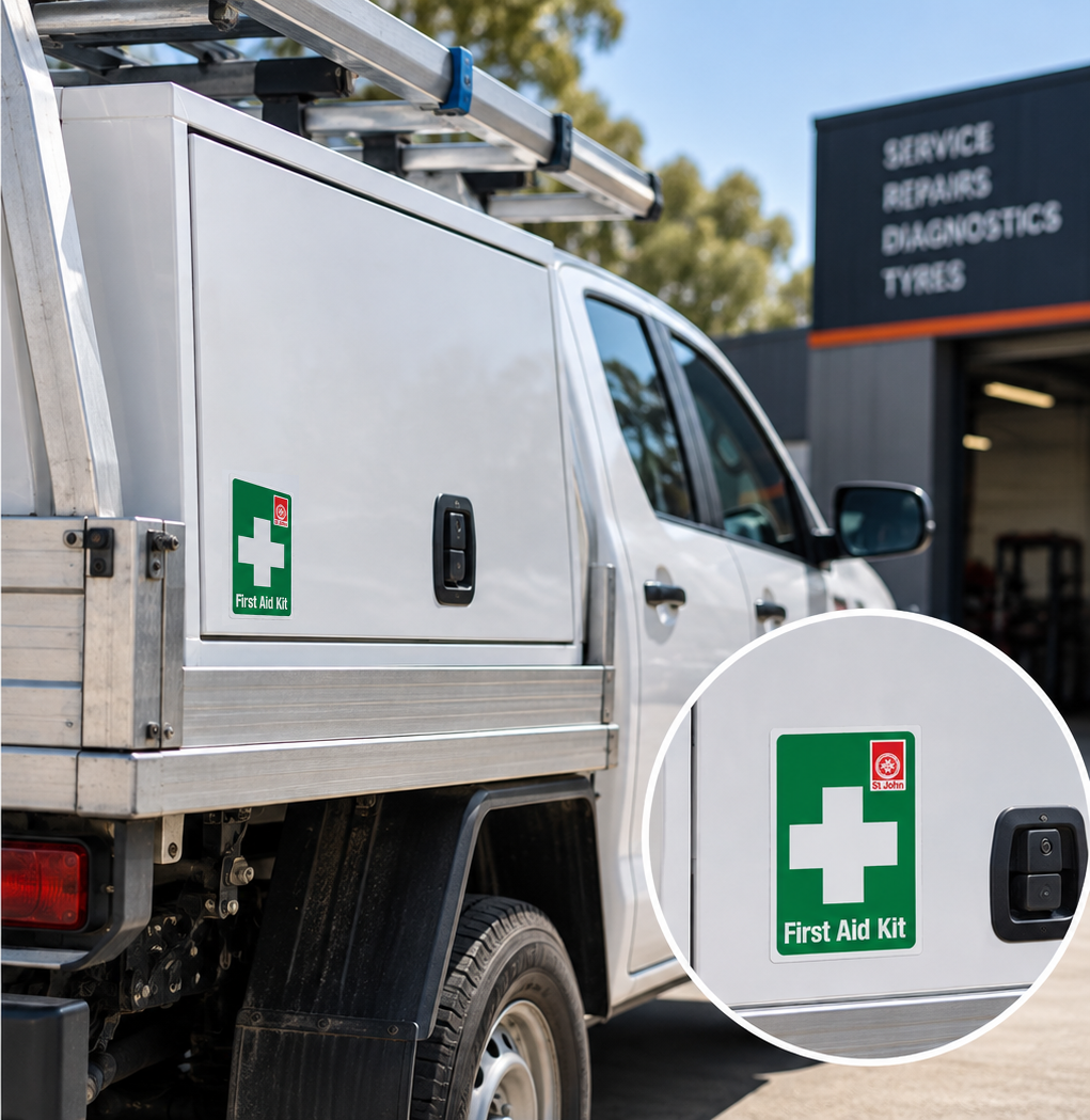 First Aid Kit Sticker for Cars