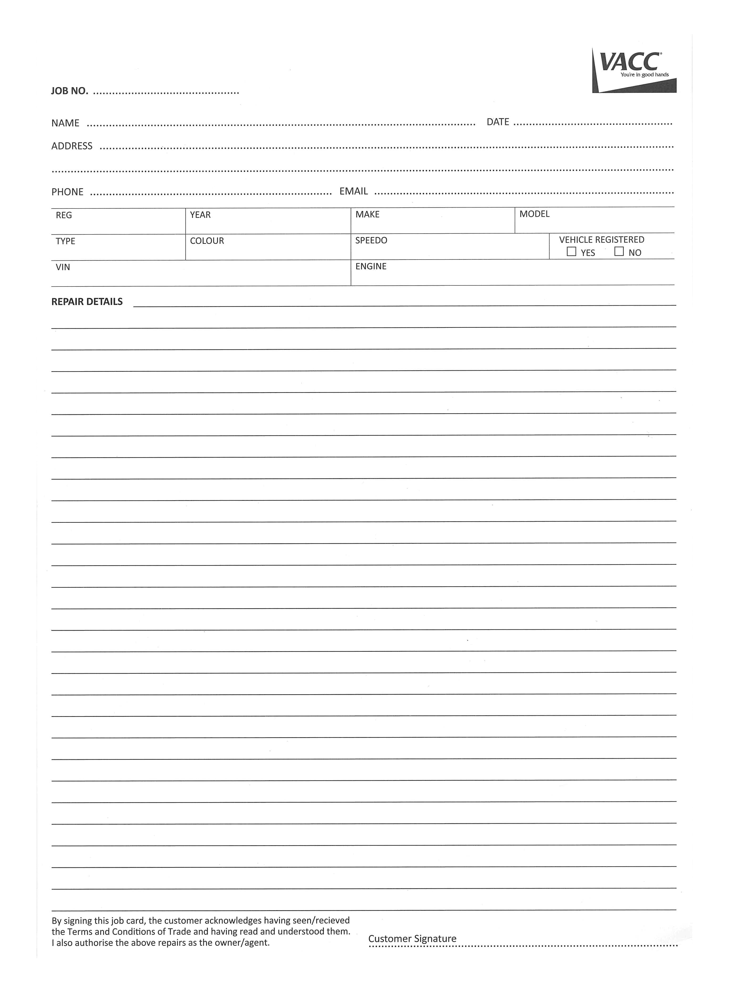 Job Cards (LARGE)