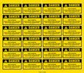 Heat Source Warning Decals