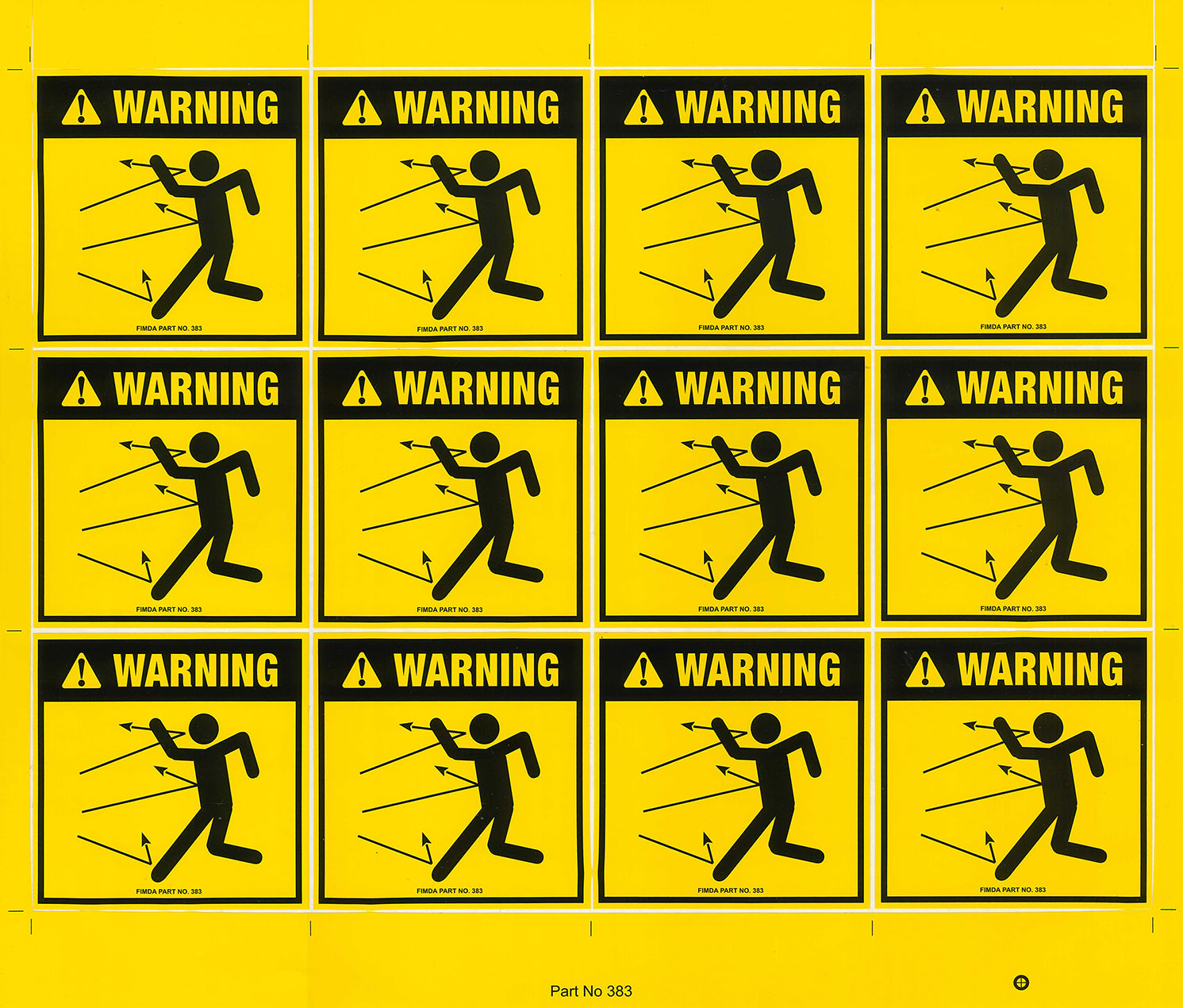 Projectiles (Diagram) Warning Decals