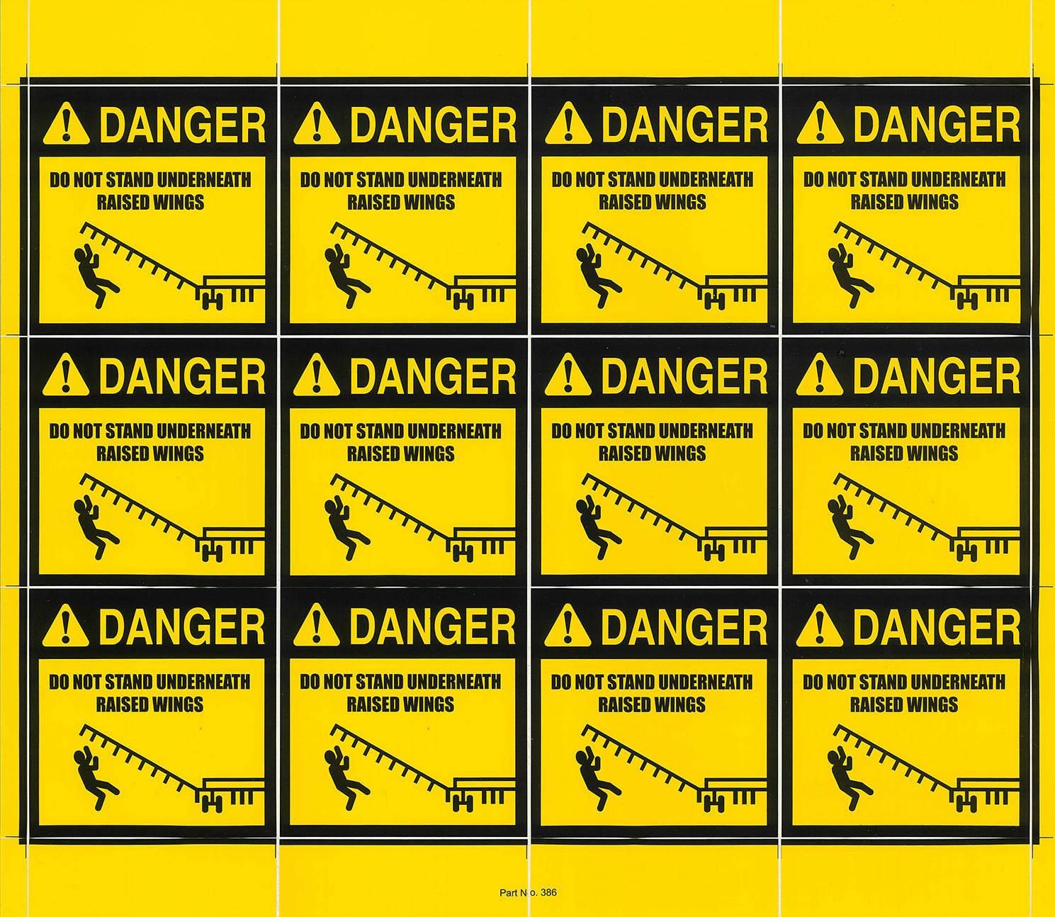 Tillage Machine (Diagram) Warning Decals