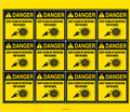 Rotating Fan Blades Danger Decals