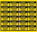 Tyre Inflation Danger Decals