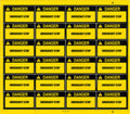 Emergency Stop Danger Decals