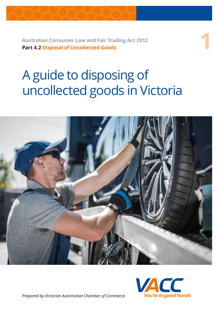 Disposal of Uncollected Goods Kit - VIC ONLY