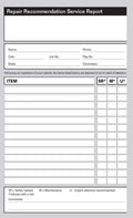 Repair Recommendation Report