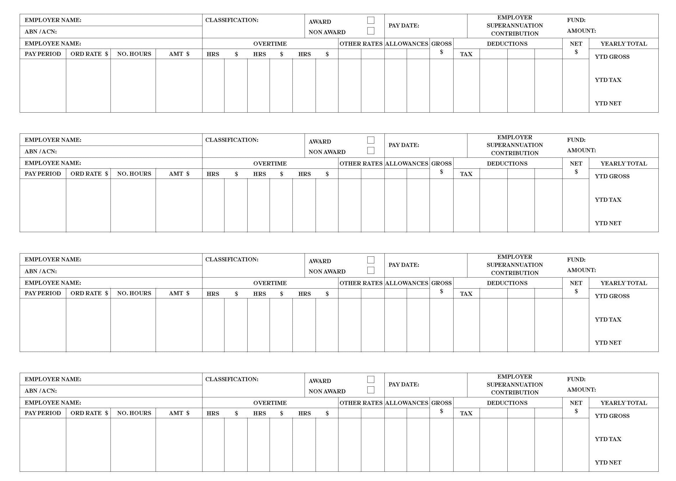 Payslip Books