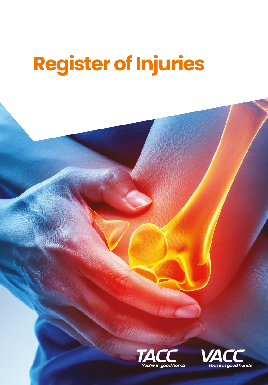 Register of Injuries - A5 Size