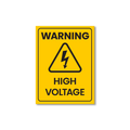 Warning High Voltage Sign