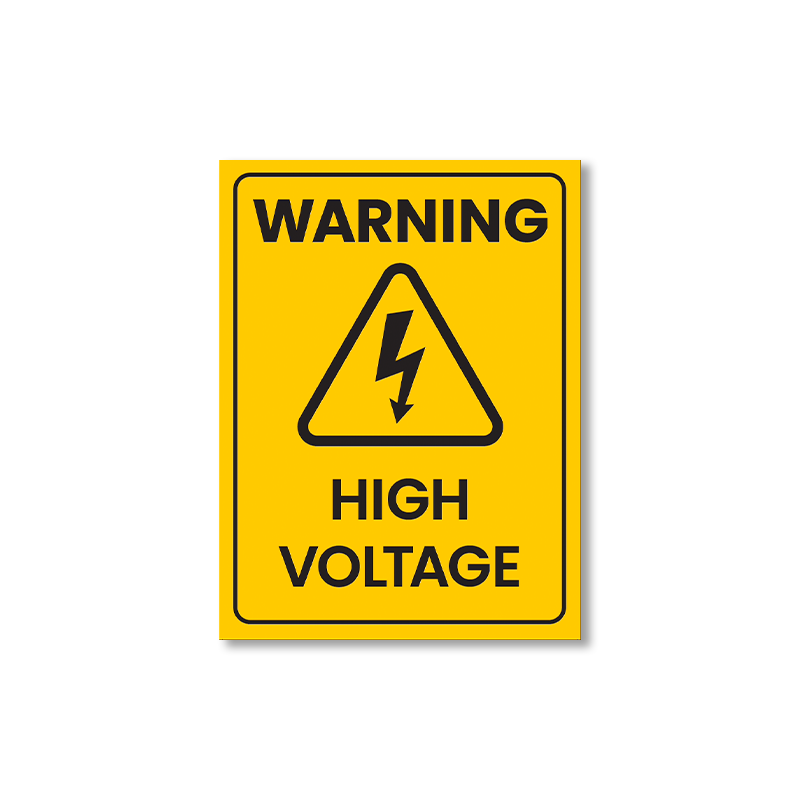 Warning High Voltage Sign