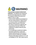 Warning Label - Key Fob