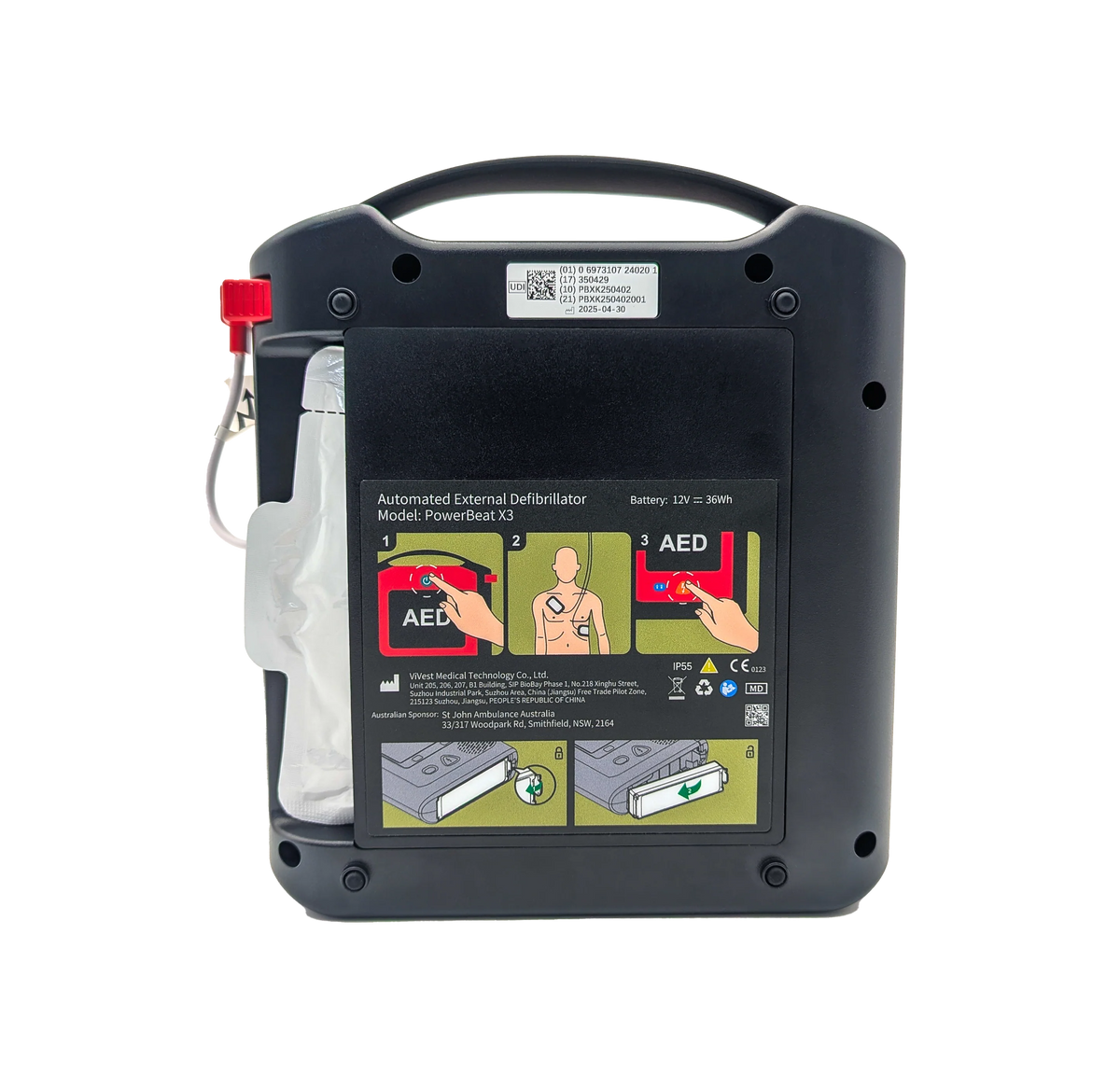 St John X3 Semi-Automatic AED