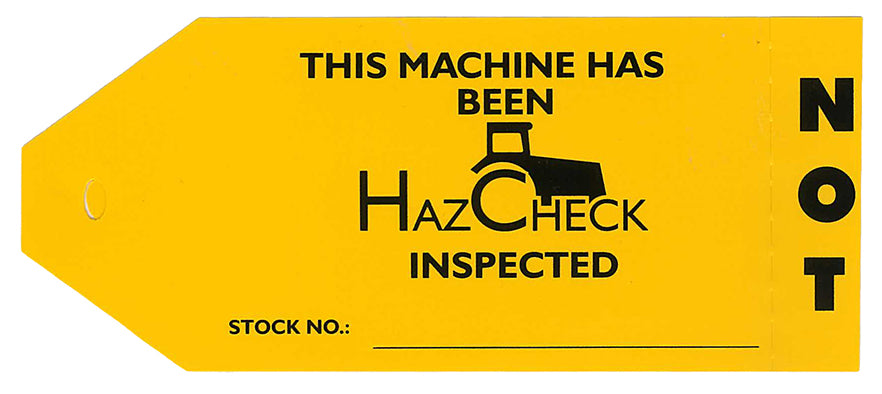 HazCheck Inspection Status Tags