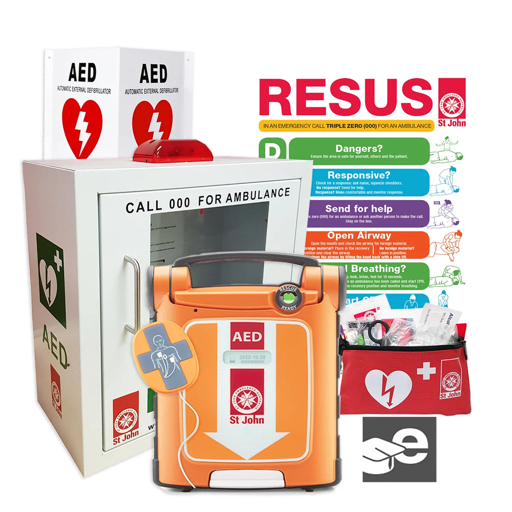 St John G5 Fully Automatic AED with iCPR - Bundle